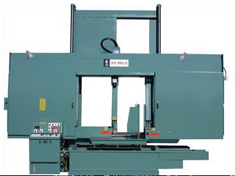 37" x 40" W.F. WELLS ... "SEMI-AUTOMATIC" HORIZONTAL BANDSAW